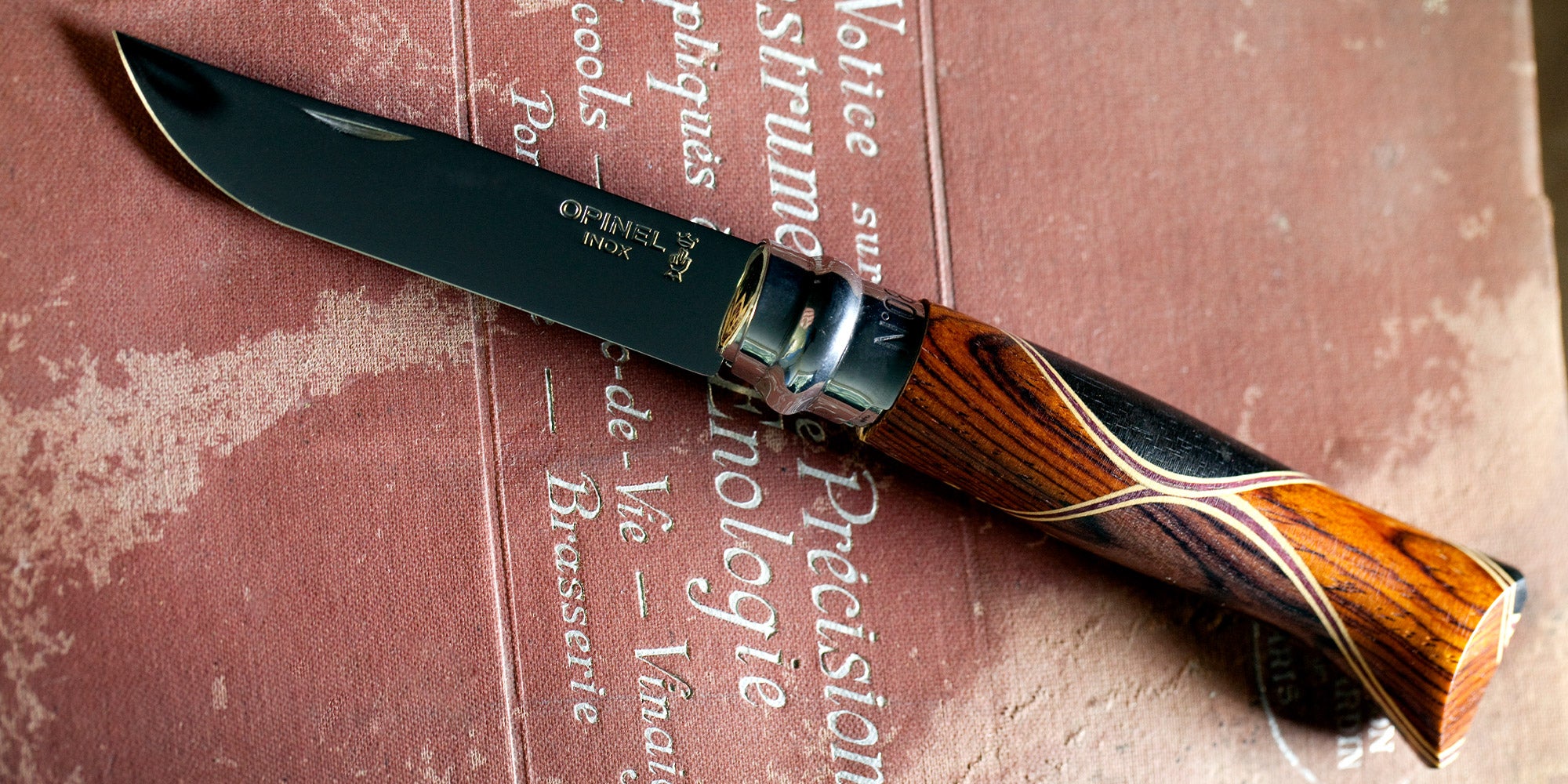 Opinel couteau à huitres manche padouk lame inox 6,5cm