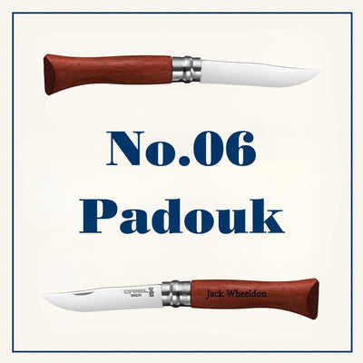 Engraved Gift Bundles | Set of 8 No.06 Stainless Padouk Polished Blade with Gift Box-OPINEL USA
