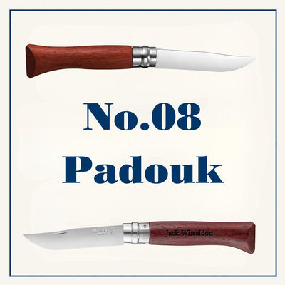 Engraved Gift Bundles | Set of 8 No.08 Stainless Padouk Polished Blade with Gift Box-OPINEL USA
