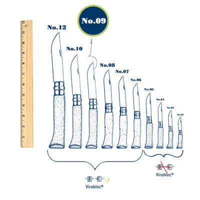 Engraved Gift Bundles | Set of 6 No.09 Stainless Steel Folding Knives-OPINEL USA