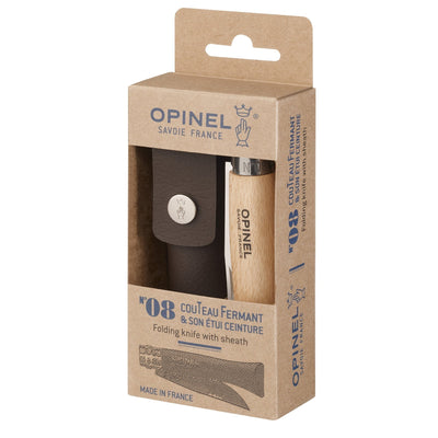 Engraved Gift Bundles | Set of 8 No.08 Stainless Steel Folding Knives with Sheath-OPINEL USA