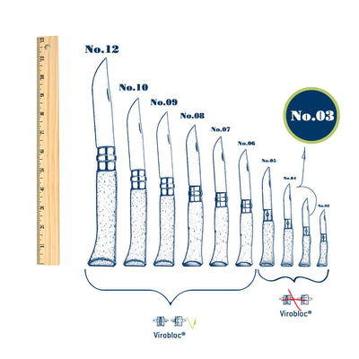 No.03 Stainless Steel Folding Knife-OPINEL USA