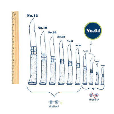 No.04 Stainless Steel Folding Knife-OPINEL USA