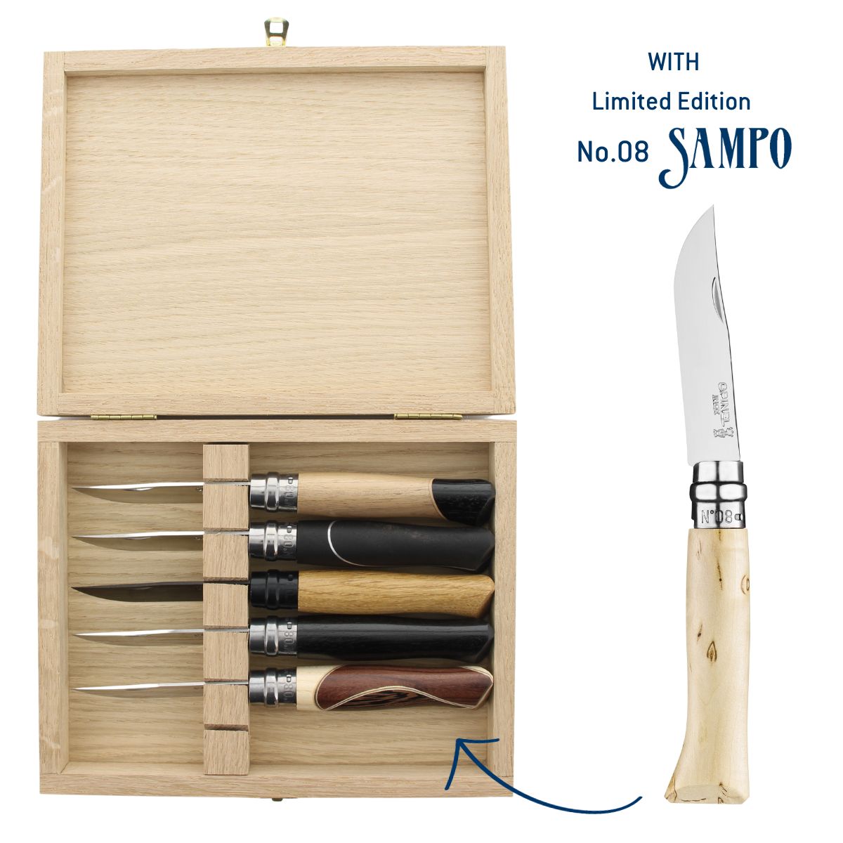 Opinel Romantique Wine & Oyster Collection, 2pcs