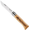 No.08 Oak Engraved Handle Folding Knife - Animalia-OPINEL USA