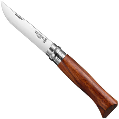 No.08 Padouk Polished Stainless Steel Folding Knife-OPINEL USA