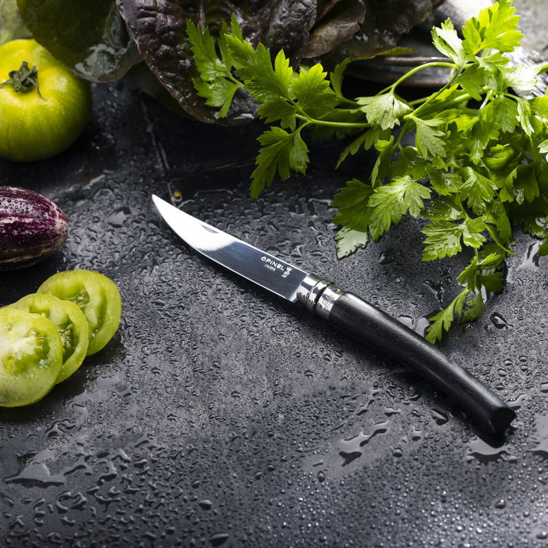 No.10 Effilé Stainless Steel Slim Folding Knife - Ebony-OPINEL USA