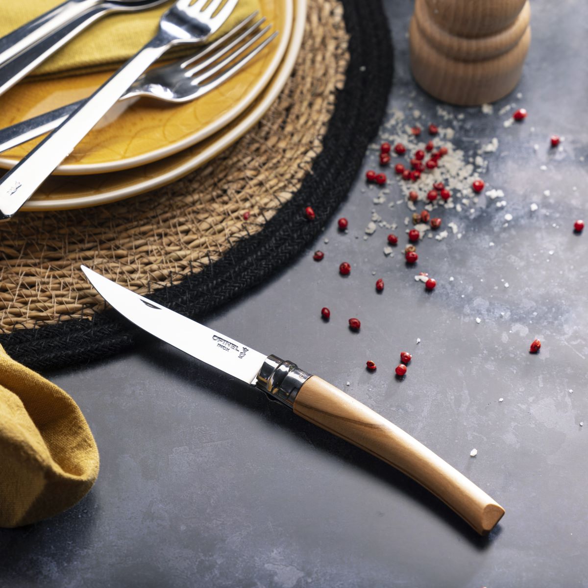 Opinel Kitchen Knife Set, 4 Color Sets, Beechwood Handles, Stainless Steel  Blades on Food52