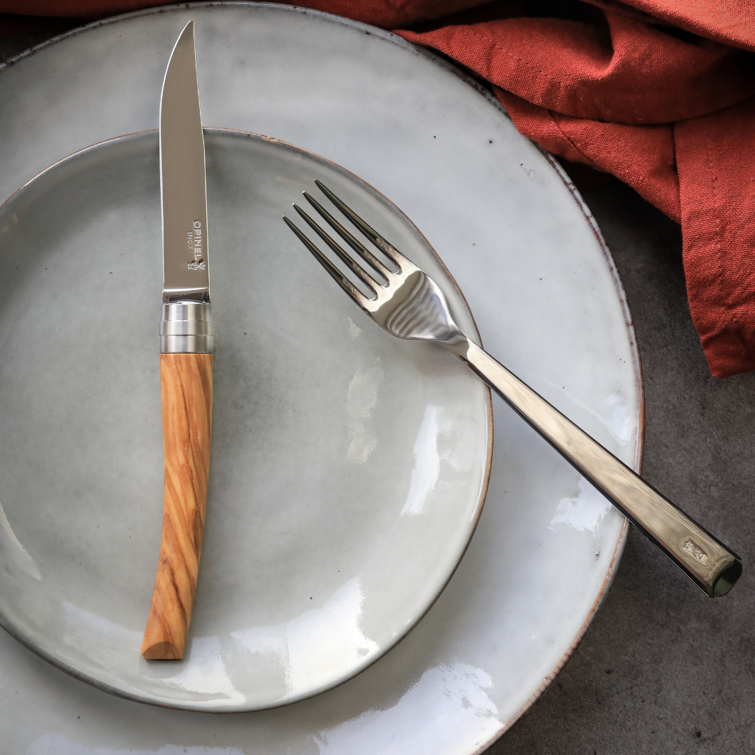 Opinel Premium Wood Steak Knives - Set of 4 – Amparo Fine Living