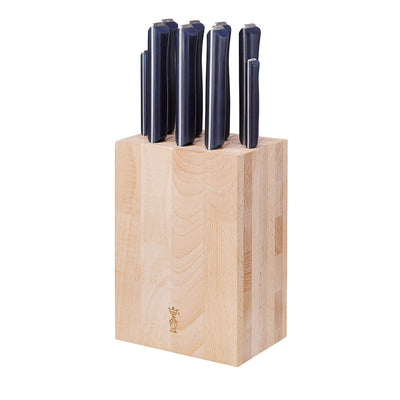 9-Slot Beech Wood Knife Block-OPINEL USA
