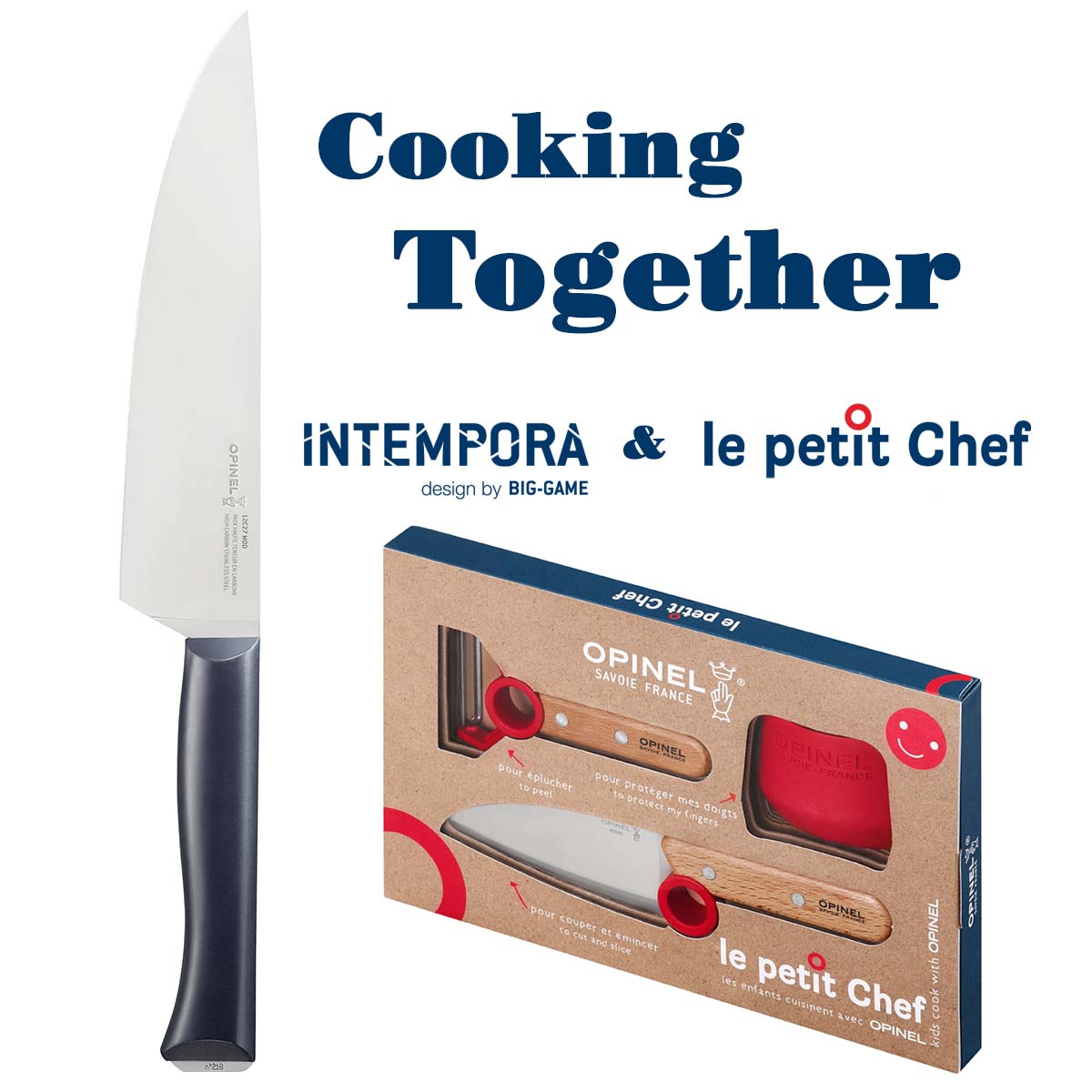 Opinel le Petit Chef Set w/ Knife, Guard & Peeler