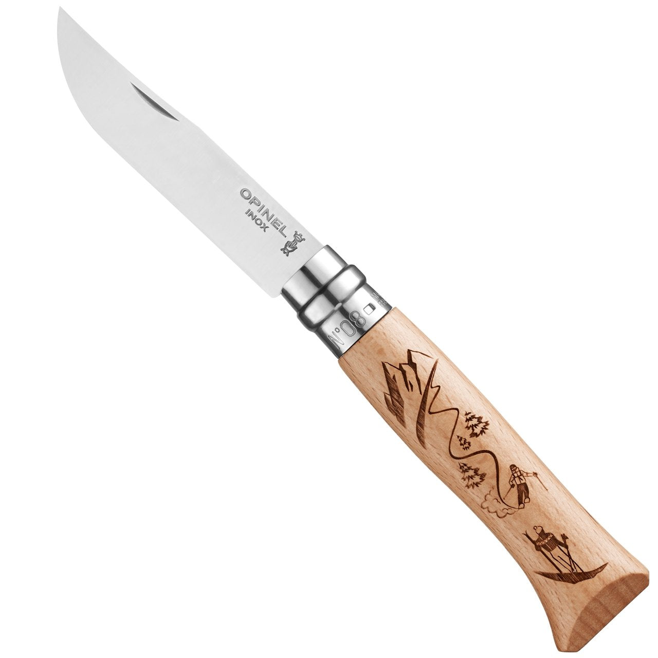 Opinel No.12 Stainless Steel Explorer Outdoor Folding Knife – RIF Knives