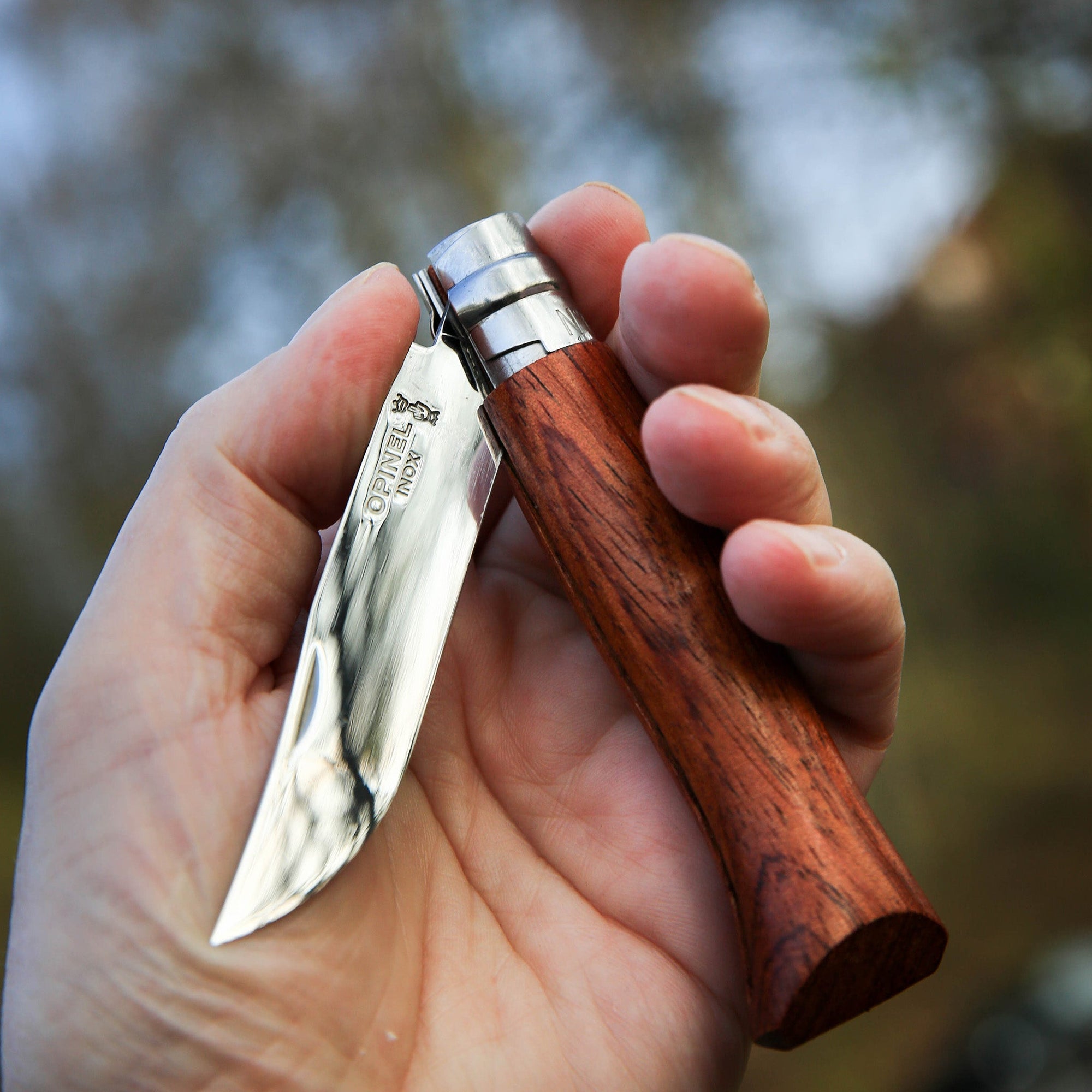 Opinel | No.08 Stainless Steel Pocket Knife - Padouk - OPINEL USA