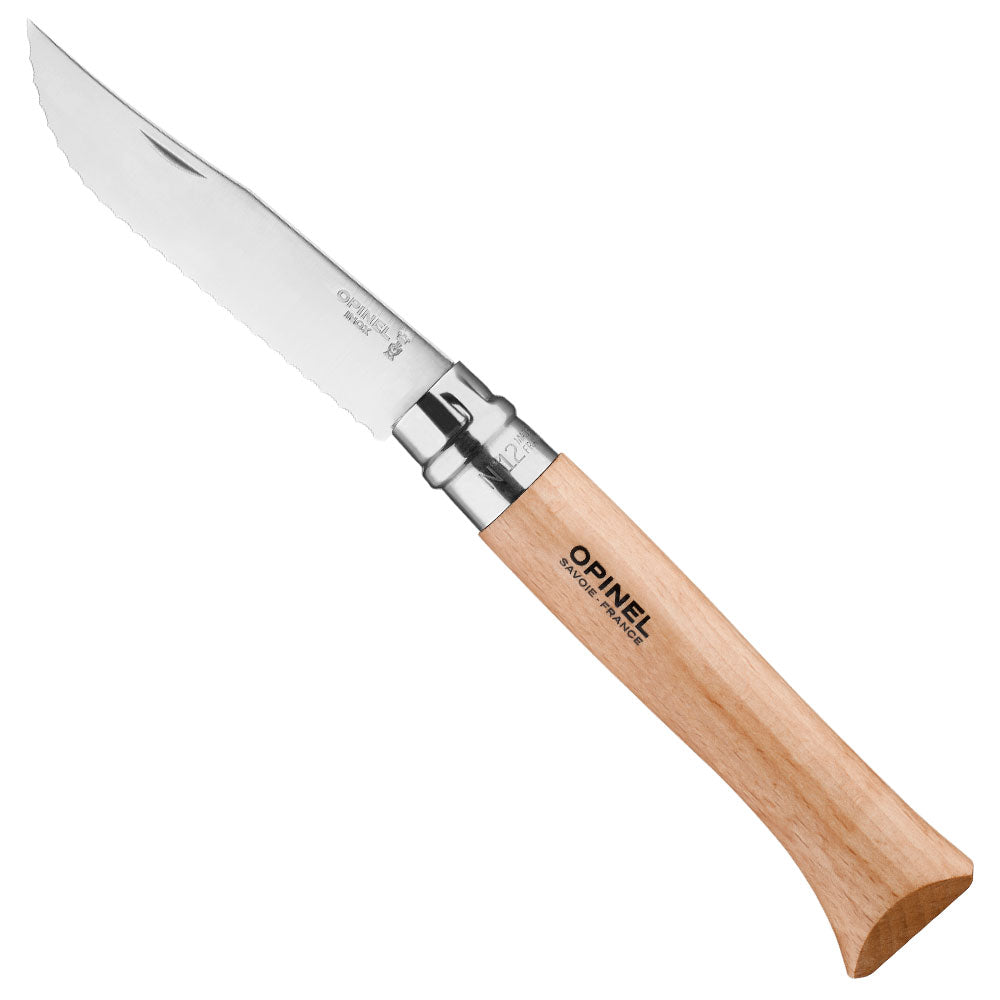 Opinel No.12 Stainless Steel Folding Serrated Knife