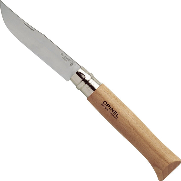 Knife Opinel 12 Closing Karbon Beech