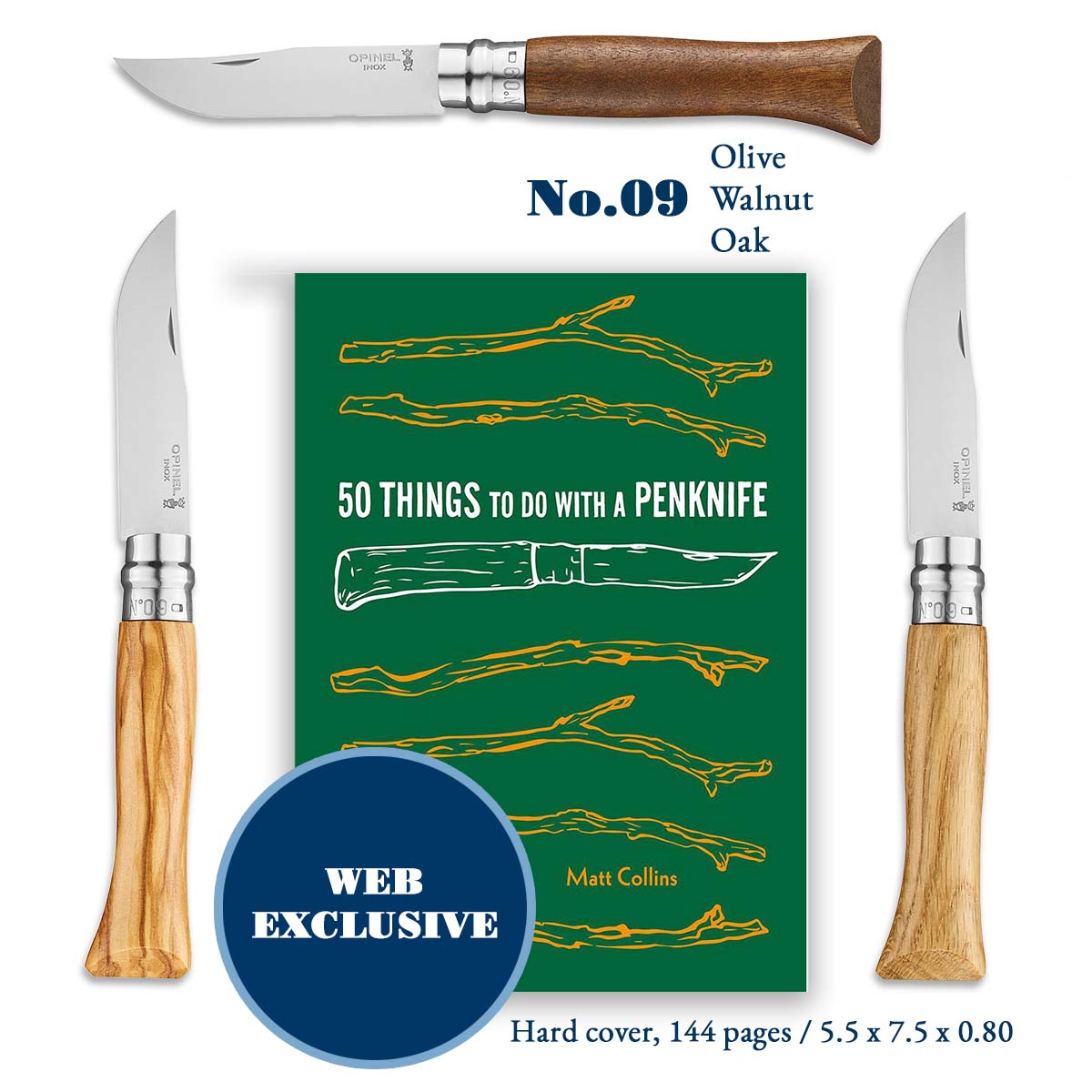 Engraved Gift Bundles  Set of 8 No.09 Stainless Steel Folding Knives -  OPINEL USA